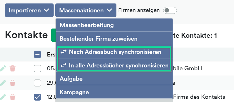 Was Ist Der Unterschied: "Kontakte" (CRM) Und "Adressbuch" (Organizer ...