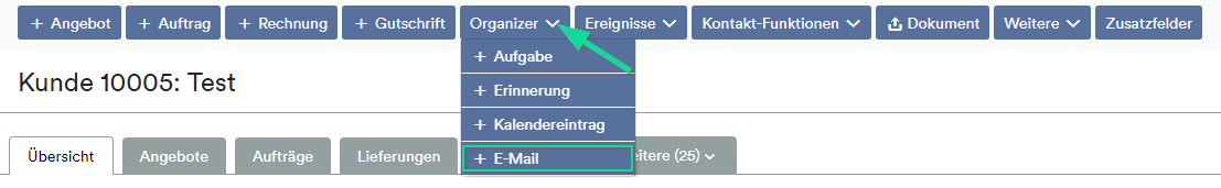 Organizer + E-Mail
