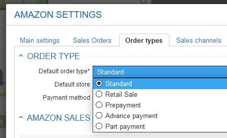 Amazon order types