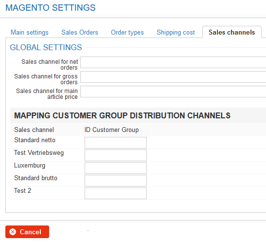 Magento sales channels