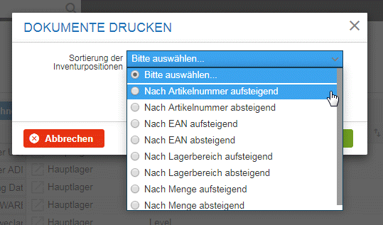 Dokumente drucken