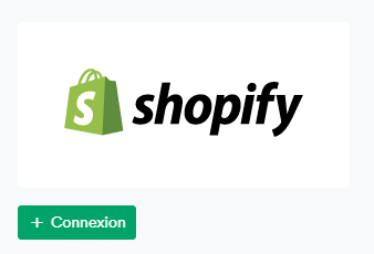 Bouton de connexion Shopify