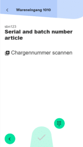 Chargennummer scannen