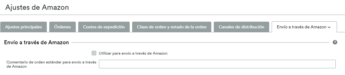 Envío a través de Amazon