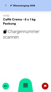 Wareneingang Chargennummer