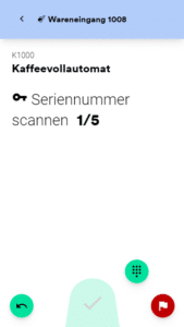 Wareneingang mit Seriennummern