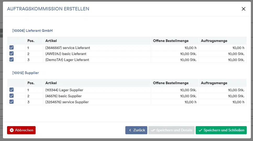 Primäre Bezugsquellen